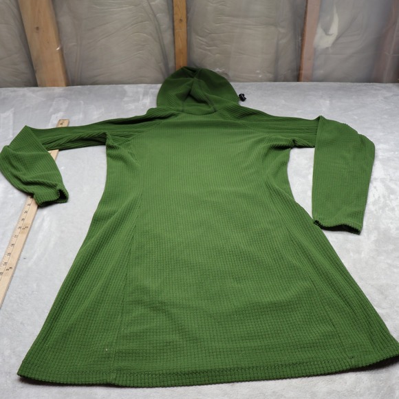 Melanzana Micro Grid Dress Womens Medium V2 Ivy Fleece Hood Long Sleeve Outdoor - Picture 7 of 11
